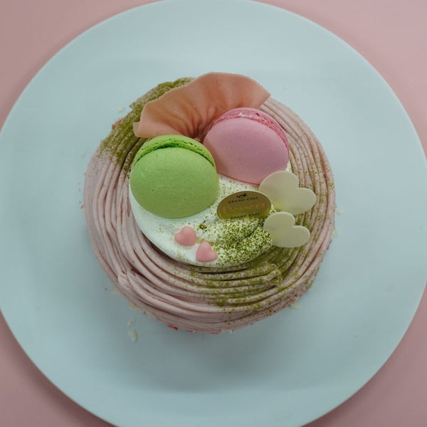 静岡産さくら香る さくらのモンブラン 黒糖ダックワーズとあんこのババロア〜ひな祭り2026