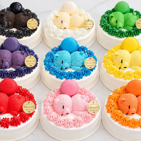 推し活くまたんケーキ 4号 ~選べる9色のくまたんショートケーキ~
